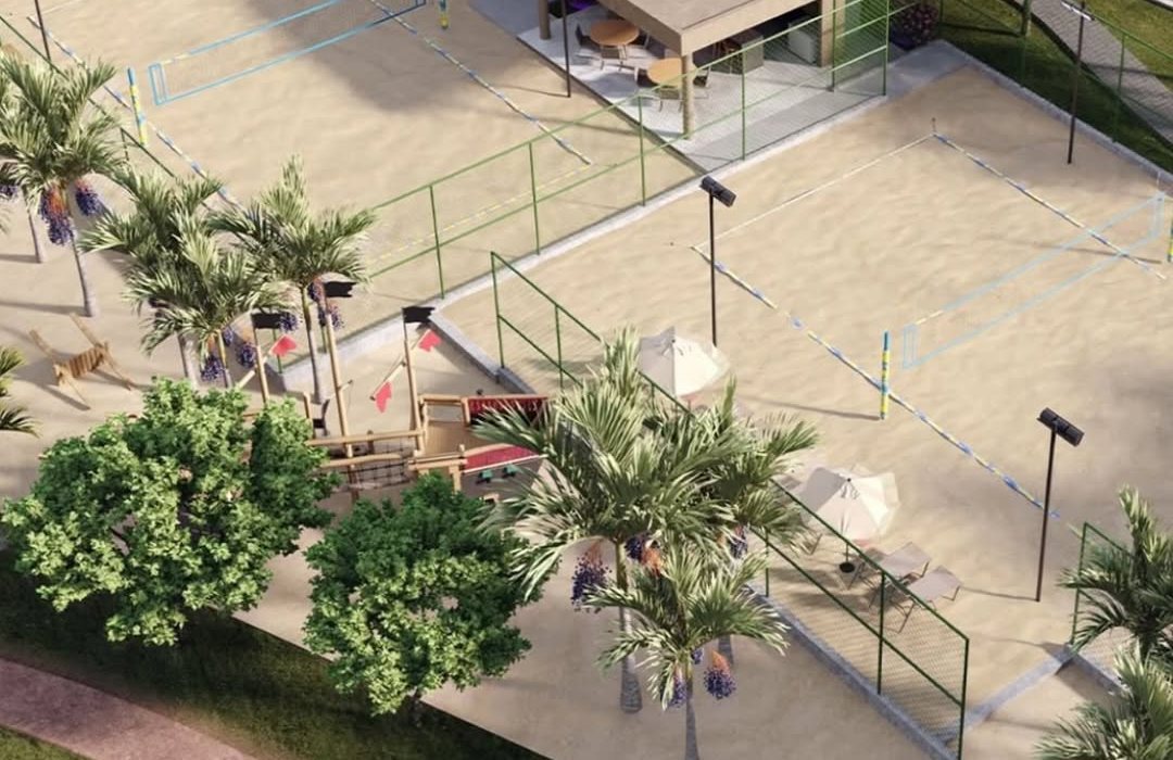 Quadras de beach tennis